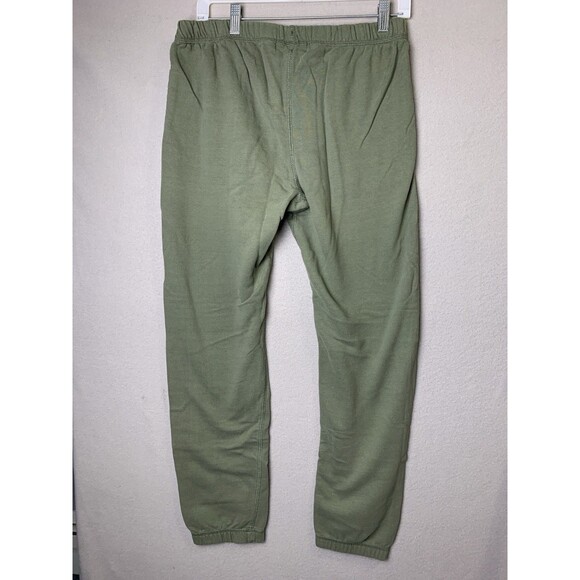 Roots Pants Womens Medium Green Knit Joggers Sweatpants Spellout Logo Pull On - Picture 2 of 9
